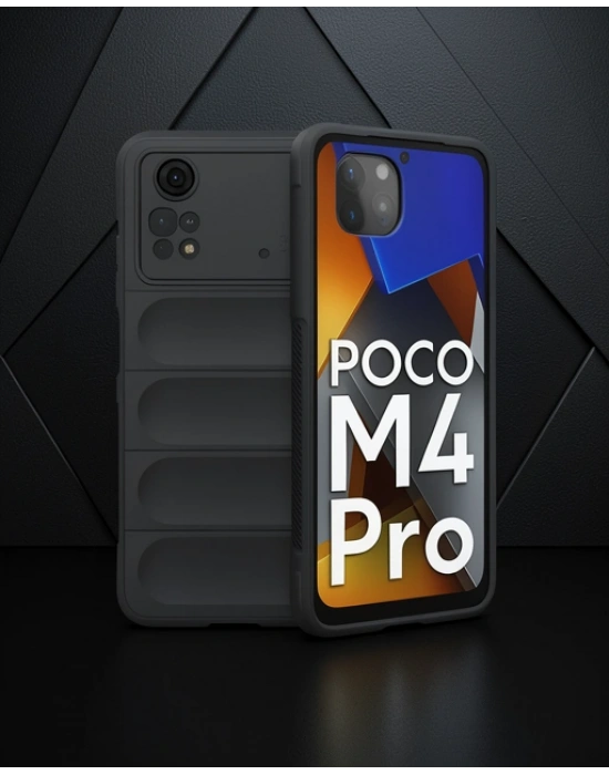 Xiaomi Poco M4 Pro 4g Kılıf Optimum Silikon - Siyah