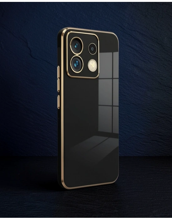 Xiaomi Poco M6 Pro 4g Kılıf Volet Silikon - Siyah