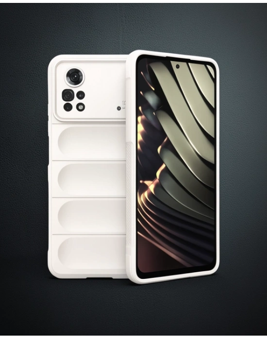 Xiaomi Poco X4 Pro 5g Kılıf Optimum Silikon - Krem