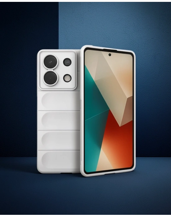 Xiaomi Poco X6 Kılıf Optimum Silikon - Krem