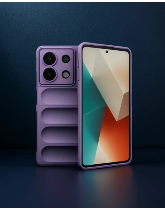 Xiaomi Poco X6 Kılıf Optimum Silikon - Mor
