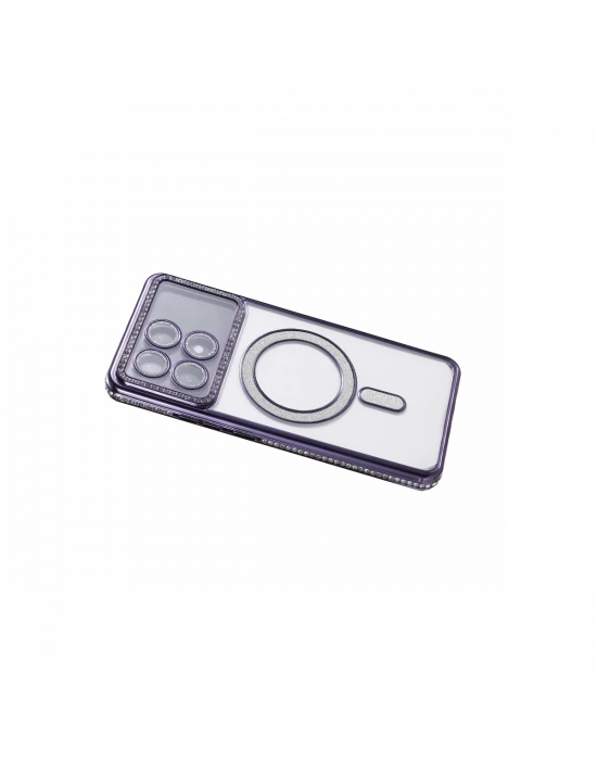 Xiaomi Poco X6 Pro Joke Simli Magneticsafe Kılıf - Derin Mor