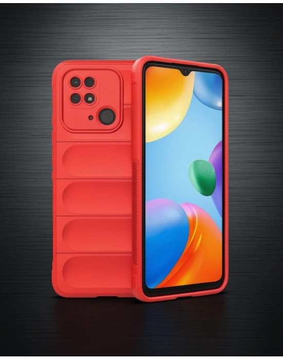 Xiaomi Redmi 10c Kılıf Optimum Silikon - Kırmızı