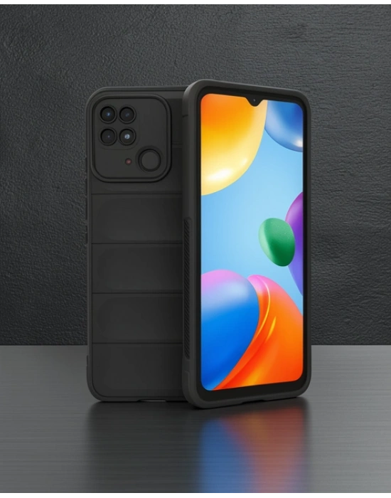 Xiaomi Redmi 10c Kılıf Optimum Silikon - Siyah