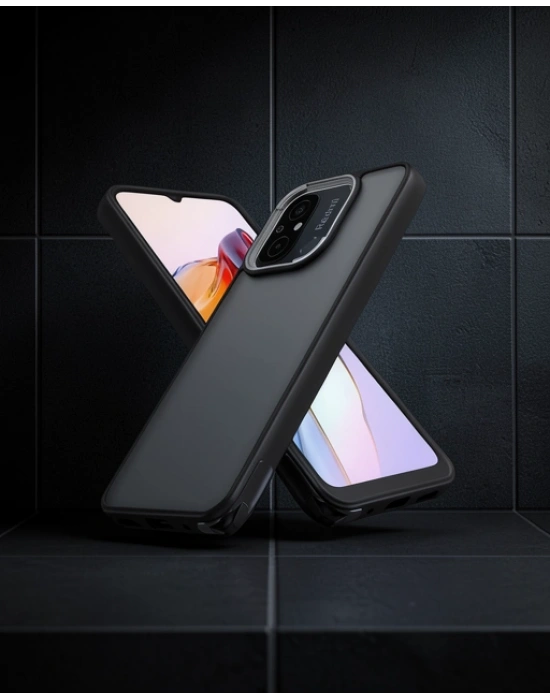 Xiaomi Redmi 12c Kılıf Elegant Kapak - Siyah