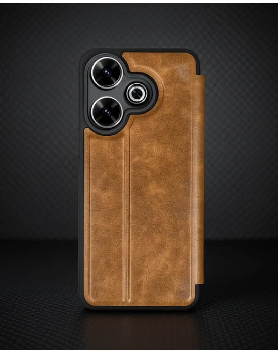 Xiaomi Redmi 13 4g Kılıf Flip Cover - Taba