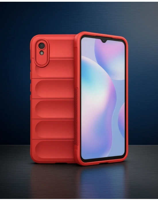 Xiaomi Redmi 9a Kılıf Optimum Silikon - Kırmızı