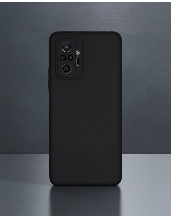 Xiaomi Redmi Note 10 Pro Kılıf First Silikon - Siyah
