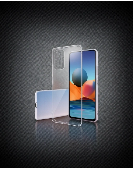 Xiaomi Redmi Note 10 Pro Kılıf Lüx Şeffaf Silikon