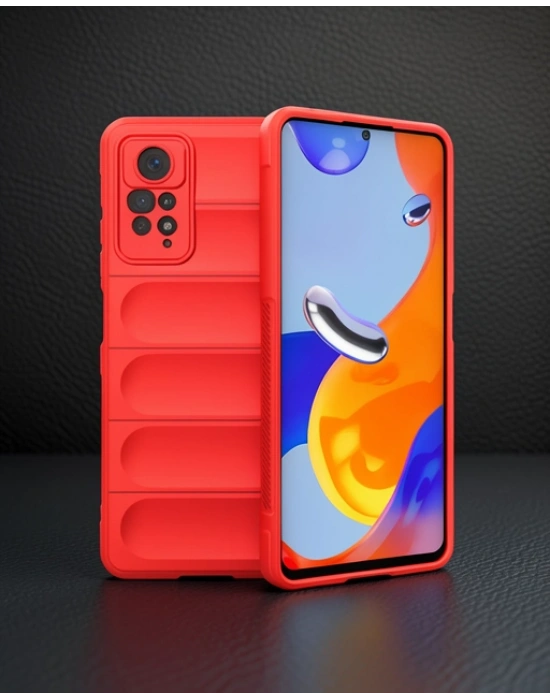 Xiaomi Redmi Note 11 Pro Kılıf Optimum Silikon - Kırmızı