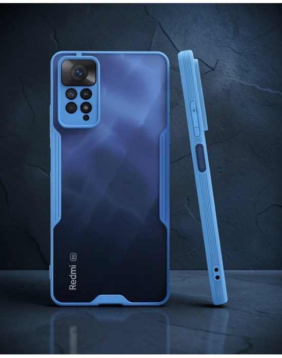 Xiaomi Redmi Note 11 Pro Kılıf Platin Silikon - Mavi