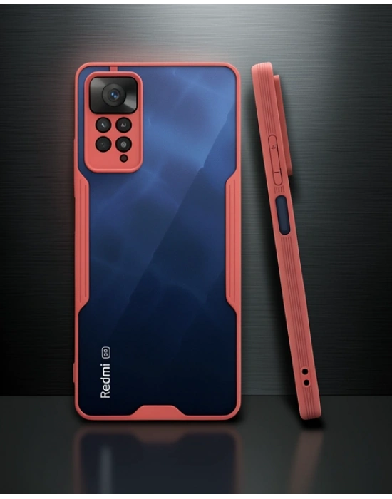 Xiaomi Redmi Note 11 Pro Kılıf Platin Silikon - Pembe