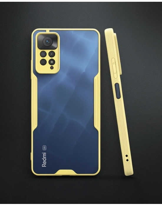 Xiaomi Redmi Note 11 Pro Kılıf Platin Silikon - Sarı