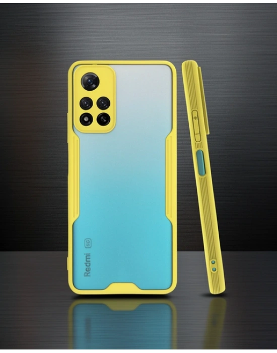 Xiaomi Redmi Note 11 Pro Plus 5g Kılıf Platin Silikon - Sarı