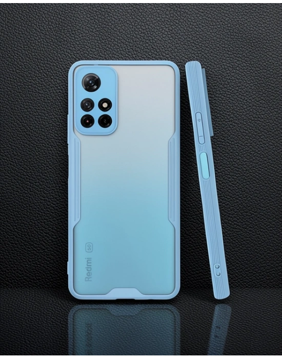 Xiaomi Redmi Note 11t Kılıf Platin Silikon - Mavi