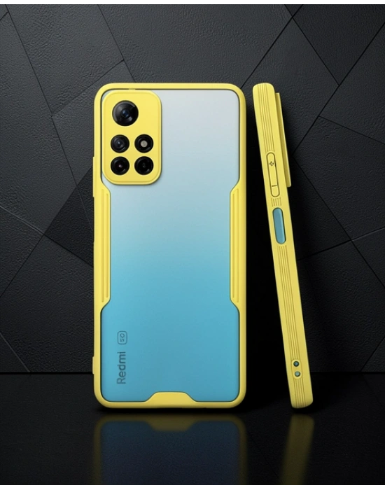 Xiaomi Redmi Note 11t Kılıf Platin Silikon - Sarı
