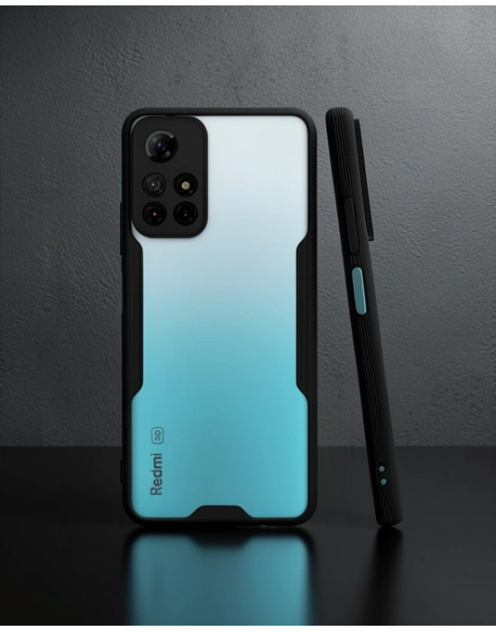 Xiaomi Redmi Note 11t Kılıf Platin Silikon - Siyah