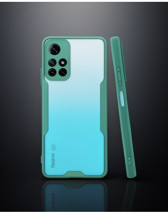 Xiaomi Redmi Note 11t Kılıf Platin Silikon - Yeşil