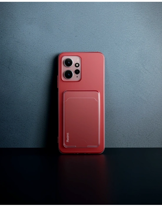 Xiaomi Redmi Note 12 4g Kılıf Kart Şeffaf Silikon - Şeffaf