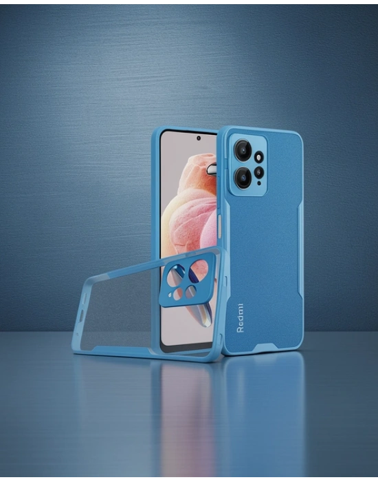 Xiaomi Redmi Note 12 4g Kılıf Platin Silikon - Mavi
