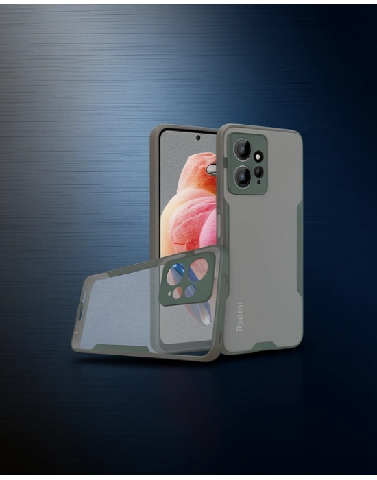 Xiaomi Redmi Note 12 4g Kılıf Platin Silikon - Yeşil