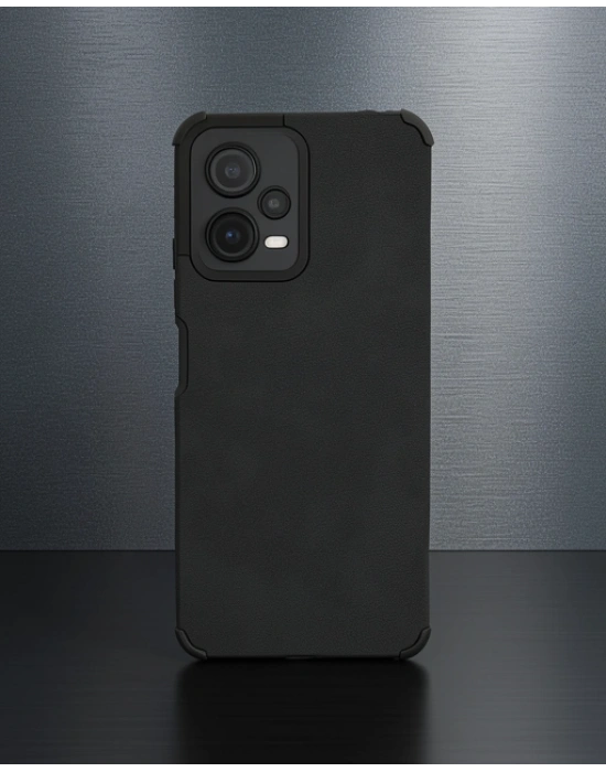 Xiaomi Redmi Note 12 5g Kılıf Loop Deri Silikon - Siyah