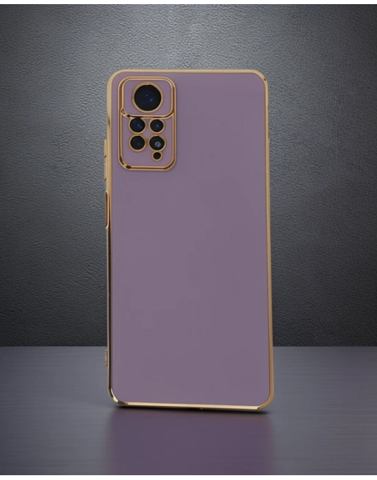 Xiaomi Redmi Note 12 Pro 4g Kılıf Volet Silikon - Mor