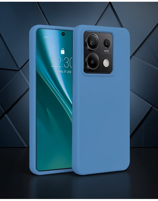 Xiaomi Redmi Note 13 4g Kılıf First Silikon - Mavi