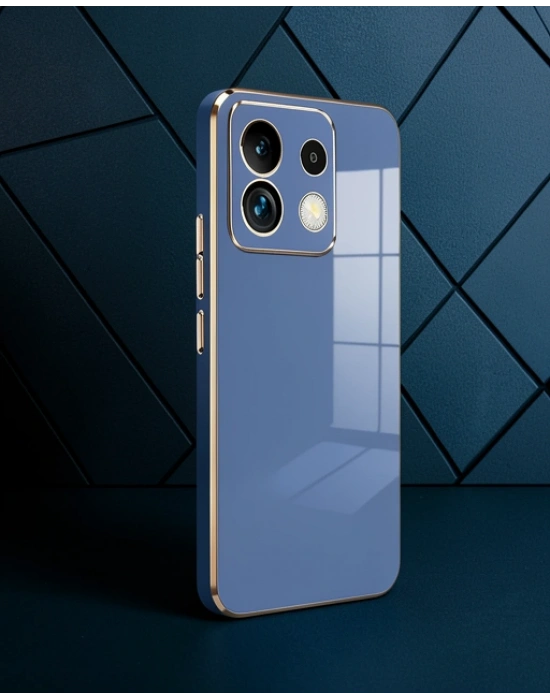 Xiaomi Redmi Note 13 4g Kılıf Volet Silikon - Mavi