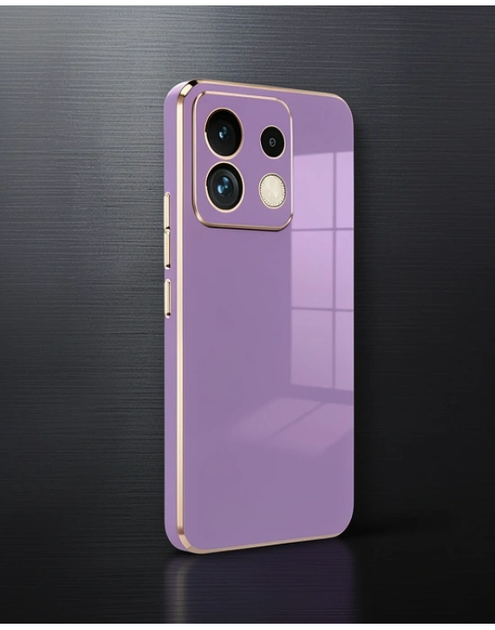 Xiaomi Redmi Note 13 5g Kılıf Volet Silikon - Mor