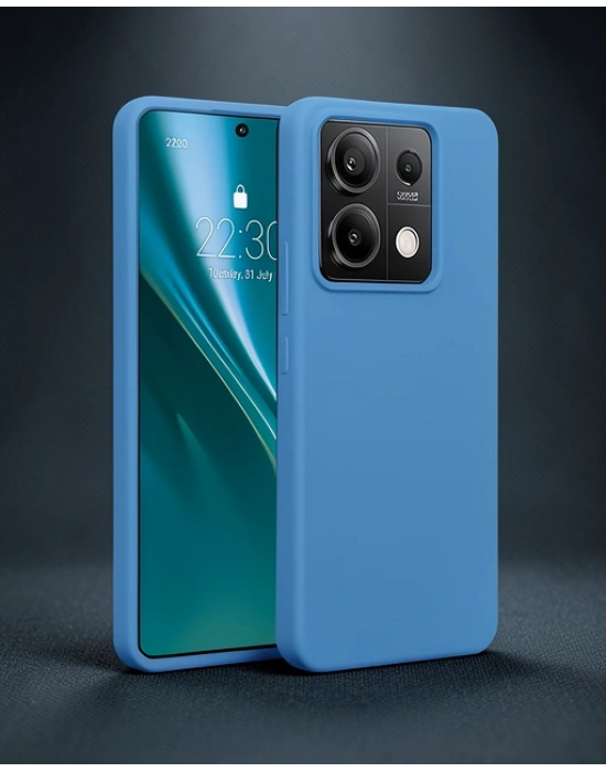 Xiaomi Redmi Note 13 Pro 4g Kılıf First Silikon - Mavi