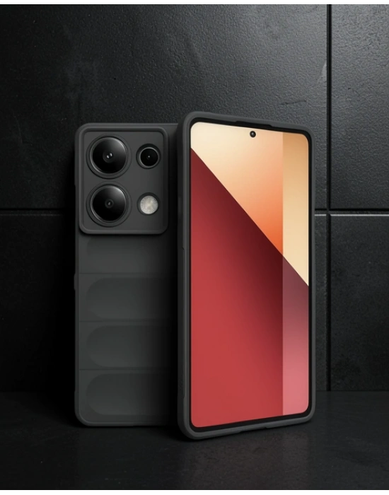 Xiaomi Redmi Note 13 Pro 4g Kılıf Optimum Silikon - Siyah