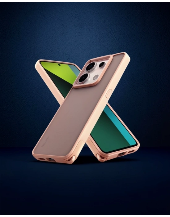Xiaomi Redmi Note 13 Pro 5g Kılıf Elegant Kapak - Pudra
