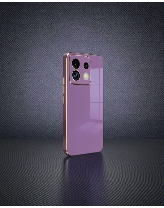 Xiaomi Redmi Note 13 Pro 5g Kılıf Volet Silikon - Mor
