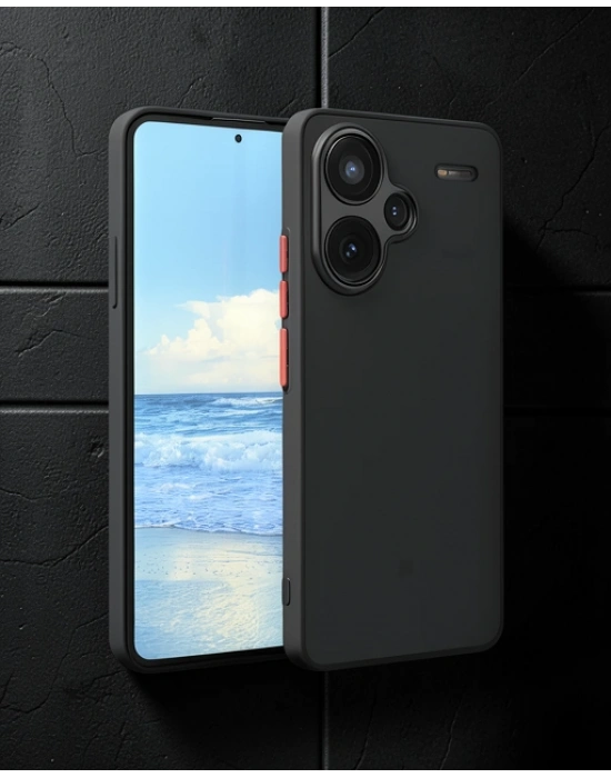 Xiaomi Redmi Note 13 Pro Plus Kılıf Montreal Silikon Kapak - Siyah