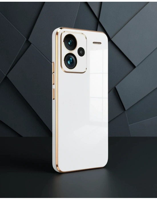 Xiaomi Redmi Note 13 Pro Plus Kılıf Volet Silikon - Beyaz