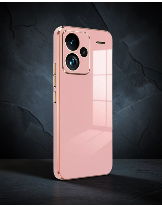 Xiaomi Redmi Note 13 Pro Plus Kılıf Volet Silikon - Pembe