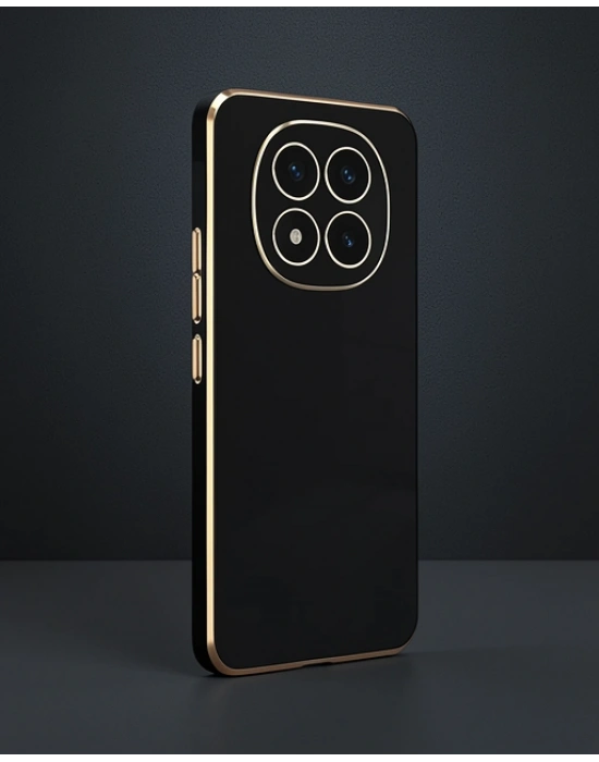 Xiaomi Redmi Note 14 Pro 4g Kılıf Volet Silikon - Siyah