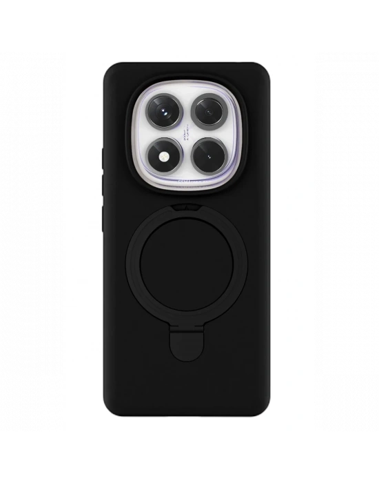 Xiaomi Redmi Note 14 Pro 4G Regal Magsafe Standlı Kapak - Siyah