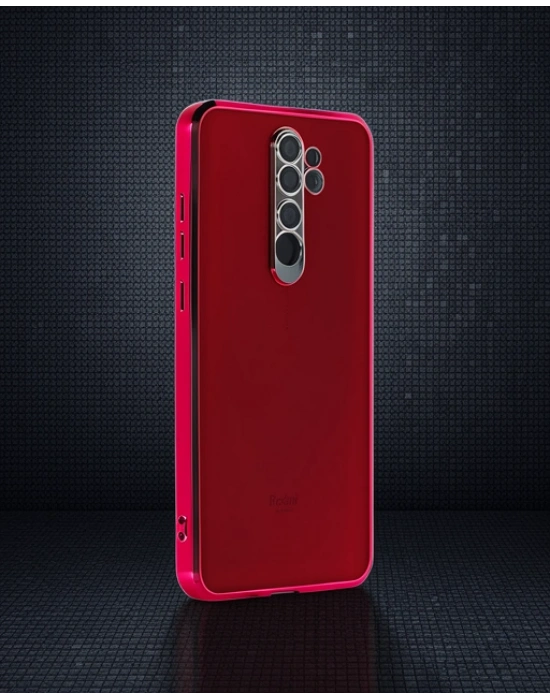 Xiaomi Redmi Note 8 Pro Kılıf Razer Lensli Silikon - Gold