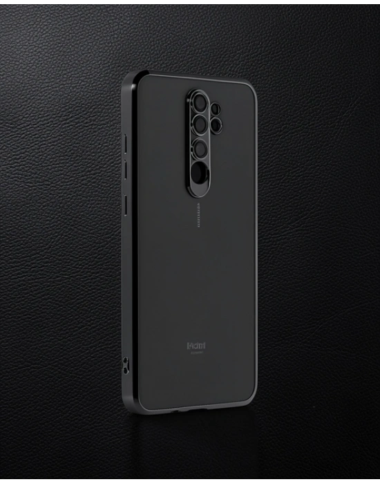 Xiaomi Redmi Note 8 Pro Kılıf Razer Lensli Silikon - Siyah