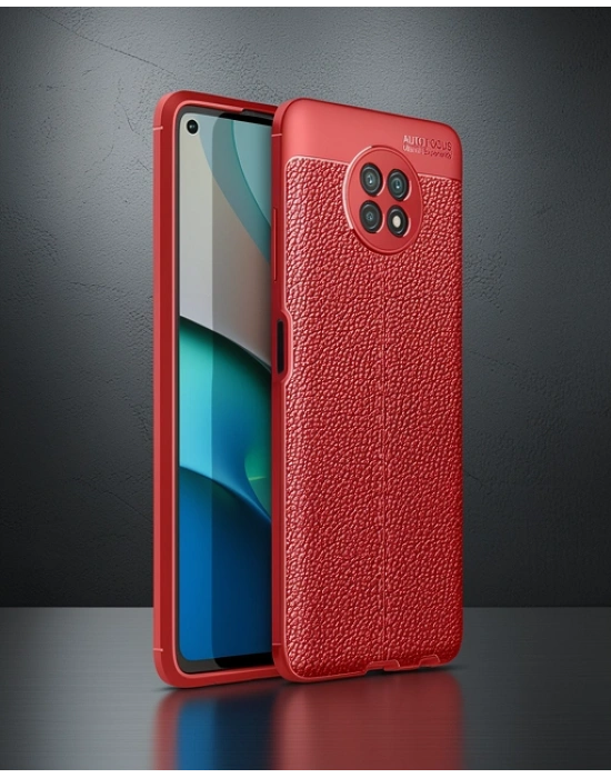 Xiaomi Redmi Note 9 5g Kılıf Auto Focus Kapak - Kırmızı