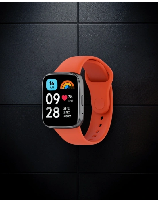 Xiaomi Redmi Watch 3 Active Klasik Kordon - Turuncu