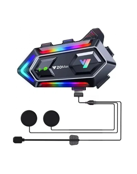 Y20 Max Kablosuz Motosiklet Kask Intercom