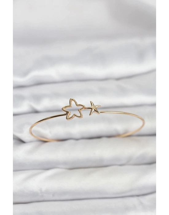 Yıldız Model Gold Renk Bileklik