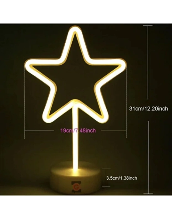Yıldız Neon LED Lamba