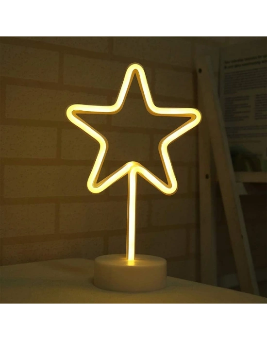 Yıldız Neon LED Lamba