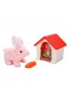 1004250 Peluş Sevimli Tavşan Hareketli Sesli Kulubeli