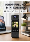 180 Derece Dönebilen Mini Kamera Full HD TFT Ekran Hareket Sensörlü (Kopya)