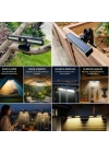 2li Mandallı LED Solar Lamba - 36 LED - Hareket Sensörlü - 3 Modlu